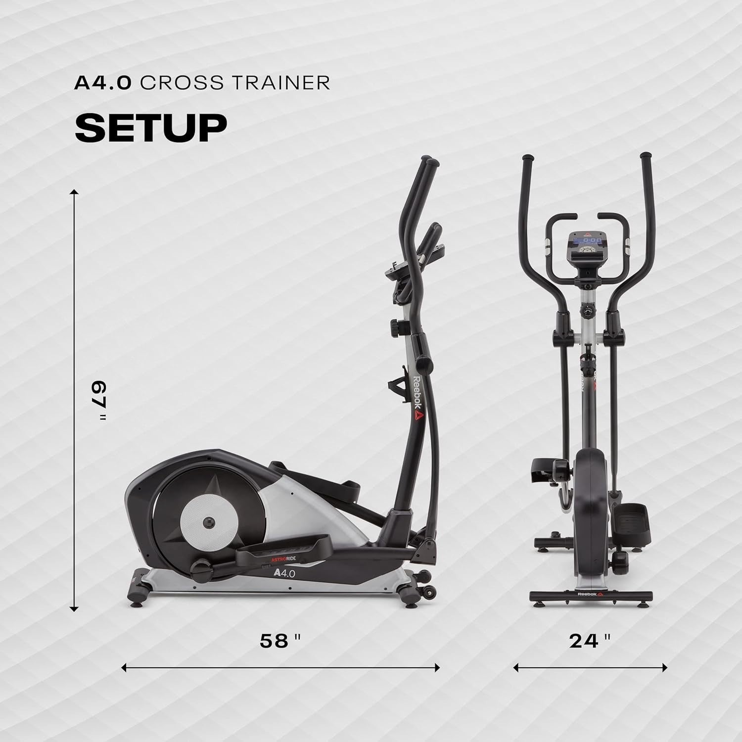 Elliptical Cross Trainer Home Cardio Machine w/ LCD Display & 6KG Flywheel