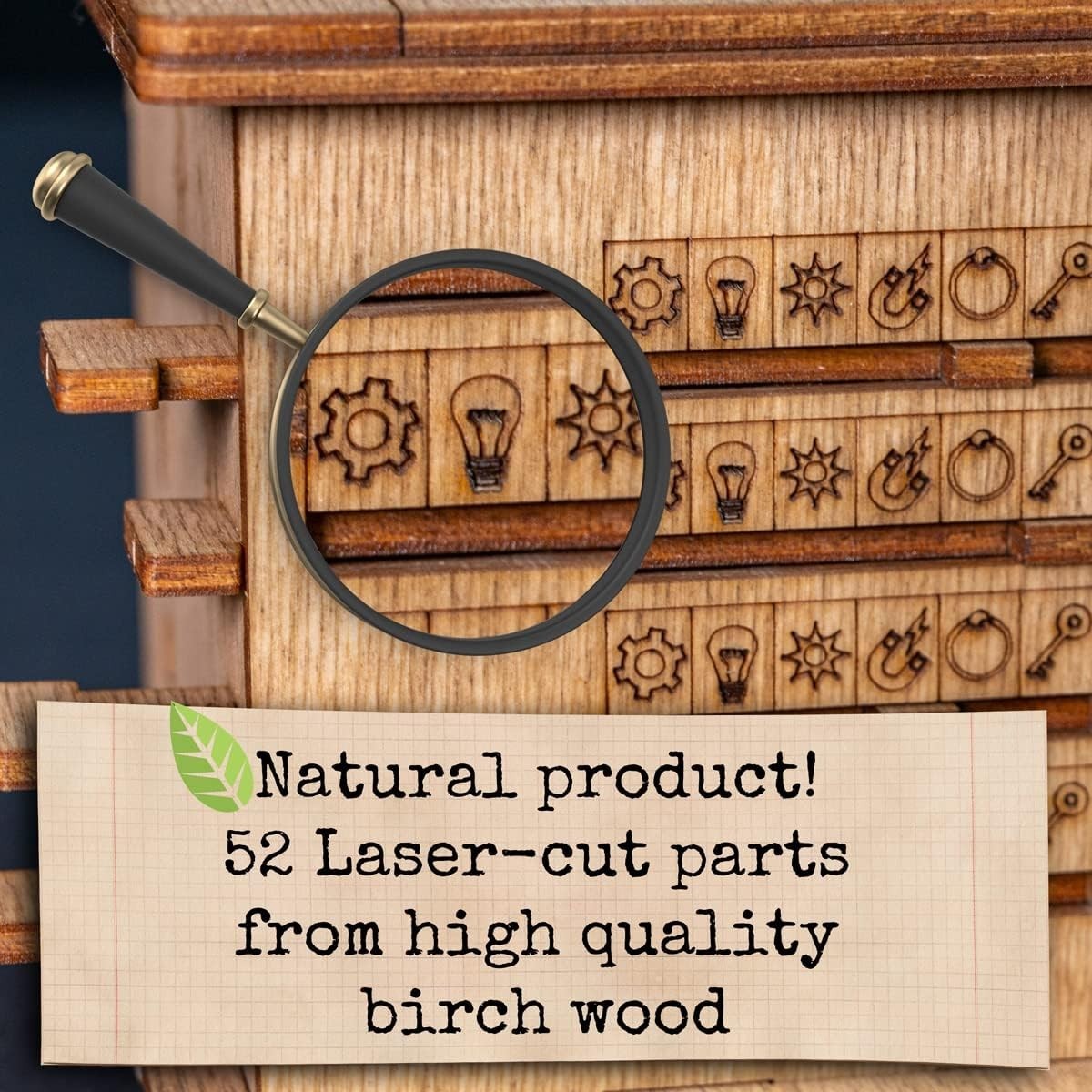 3D Wooden Puzzle Escape Room Box – Brain Teaser, Gift & Money Safe