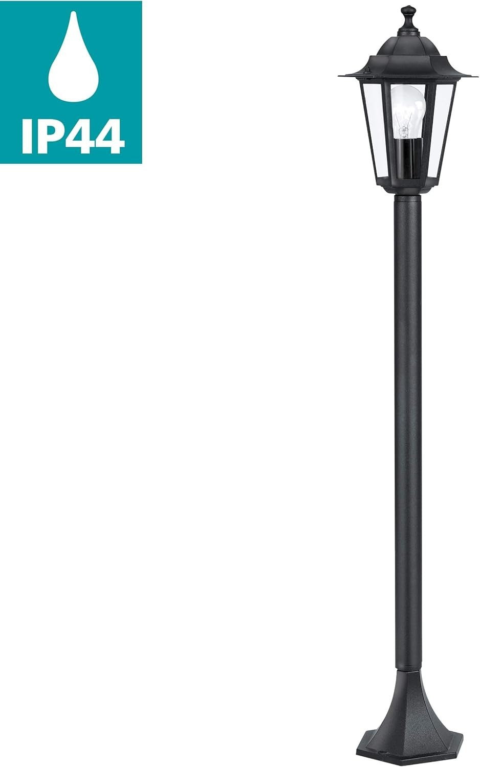 Laterna 4 Black Outdoor Lamp Post 100 cm IP44