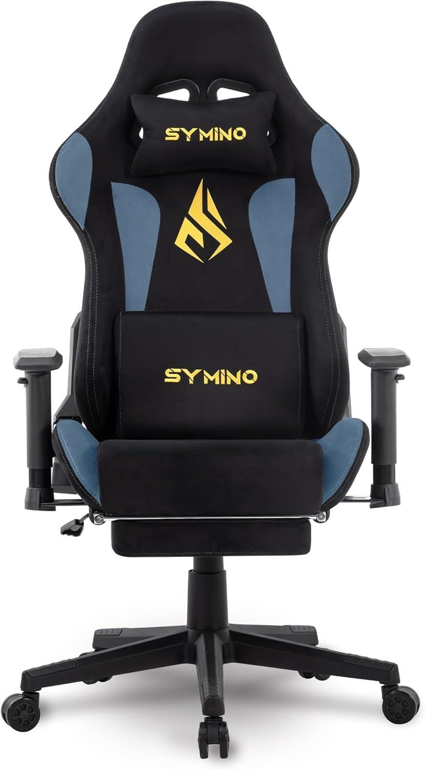 Ergonomic Gaming Chair with Footrest & Adjustable Support – PC Desk Seat