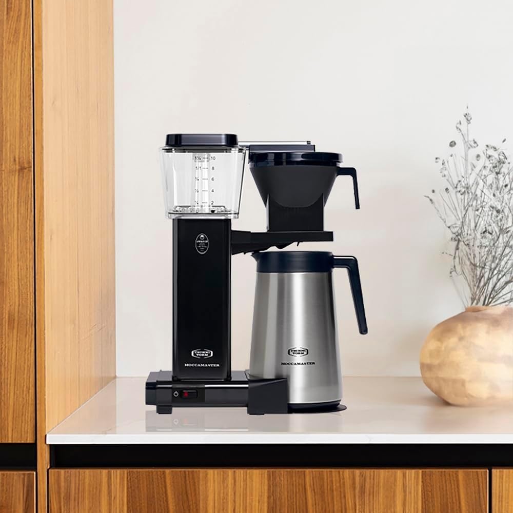 Thermal Drip Coffee Maker 1.25L | Fast Brew, Auto Shut-Off, Stainless Steel Jug