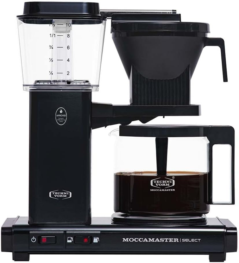 Premium Filter Coffee Machine 1.25L | Fast Brew Quiet Operation Aluminium Build