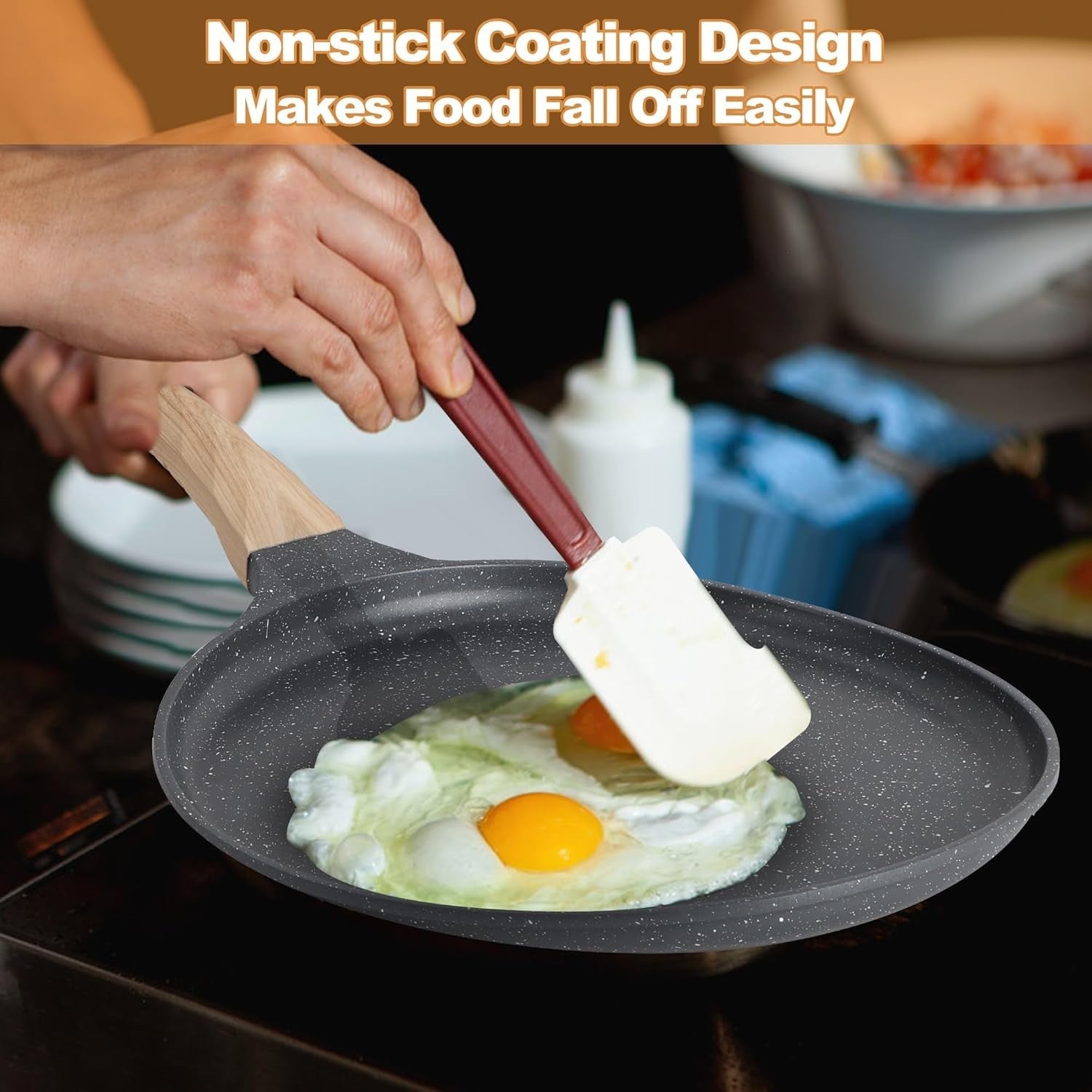 20cm Non-Stick Pancake & Crepe Pan – Induction & All Hob Cooking