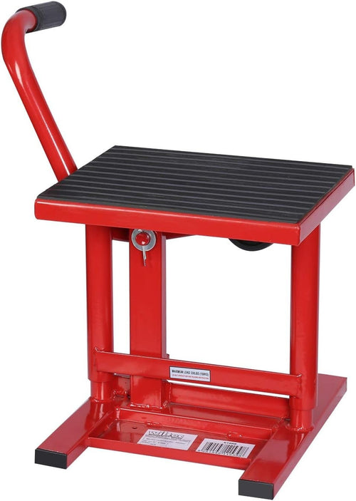 Motorcycle Jack 135kg Adjustable 31–41cm Lift Stand Heavy Duty Bike Service