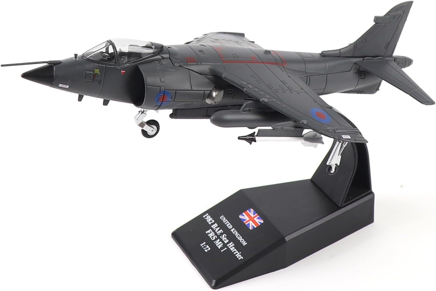 RAF Harrier Jet Model 1/72 Diecast Prebuilt Military Plane Display Gift**