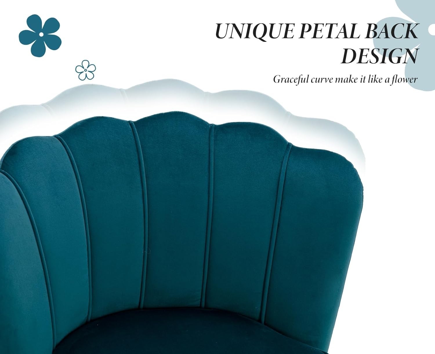 Teal Velvet Bar Stools Set of 2 – Kitchen Counter Chairs