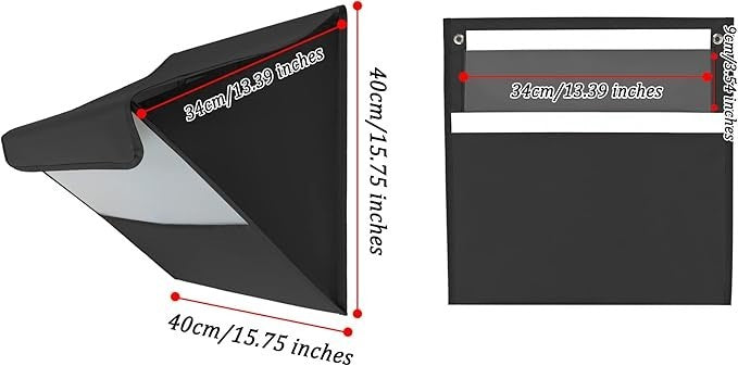 Wall Mounted Letterbox Catcher Black PVC | Lockable | Dog-Proof | No More Bendin