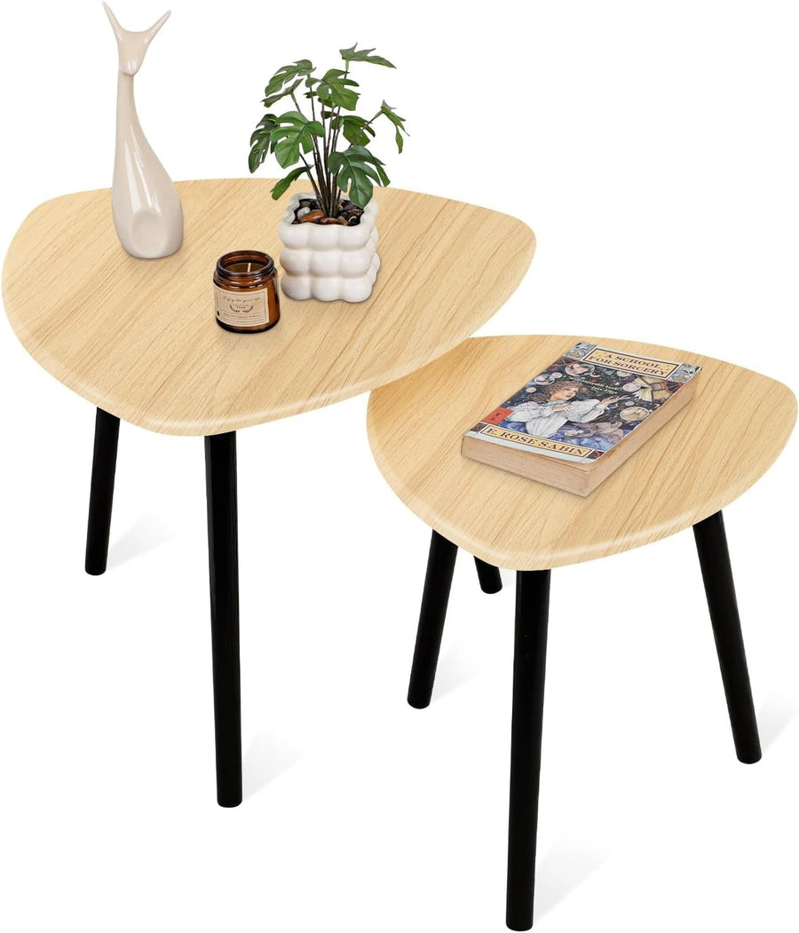 Walnut Wood Coffee Table End Side Accent Furniture 55x55cm Home Office Decor