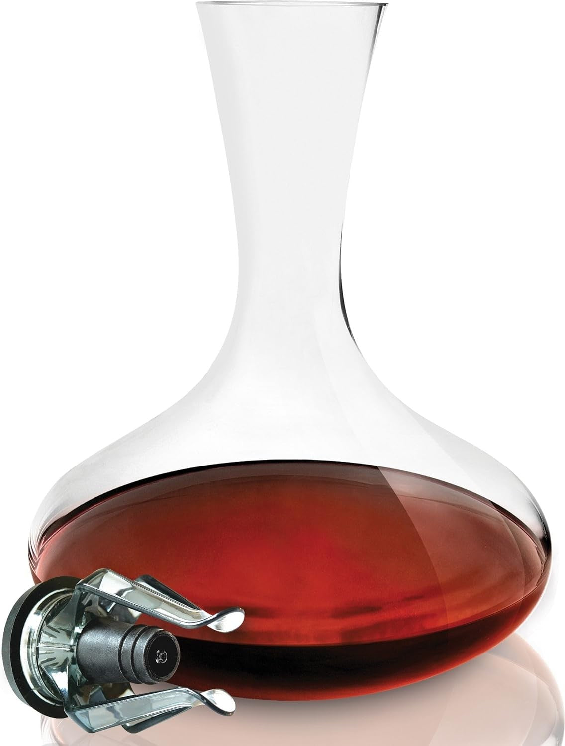 Wine Decanter Set with Aerator Fountain & Drying Stand | Elegant 1L Glass Carafe