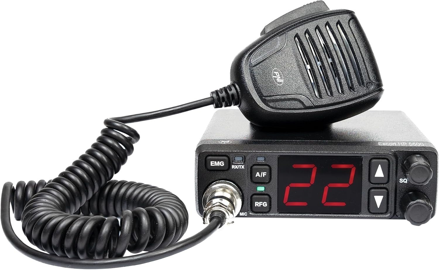 CB Radio Station 4W AM/FM Multi-Band with ASQ, RF Gain & 12V/24V