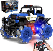 RC Car Remote Control Truck 360° Stunt Drift Toy LED Light All Terrain Gift Kids