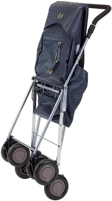 4 Wheel Shopping Trolley Push Cart Stable Foldable Walking Aid Lightweight
