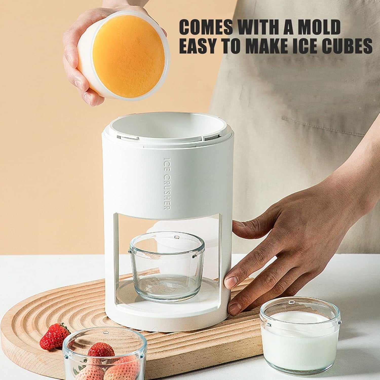 Manual Ice Crusher Snow Cone Slush Maker Portable Home Smoothie Shaver