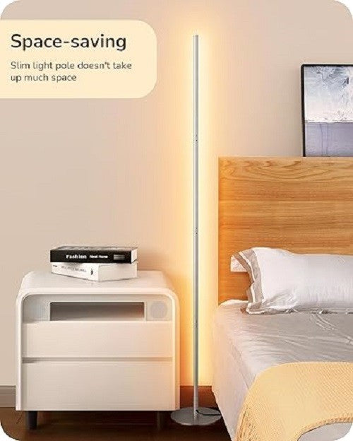 2 Pack LED Floor Lamp Dimmable Tall Corner Light Foot Switch Minimalist