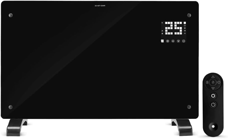 Smart WiFi Electric Panel Heater 2000W | Alexa Control, Timer, IP24