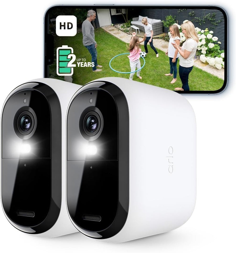 2 Pack HD Wireless Security Cameras XL Battery Outdoor Night Vision