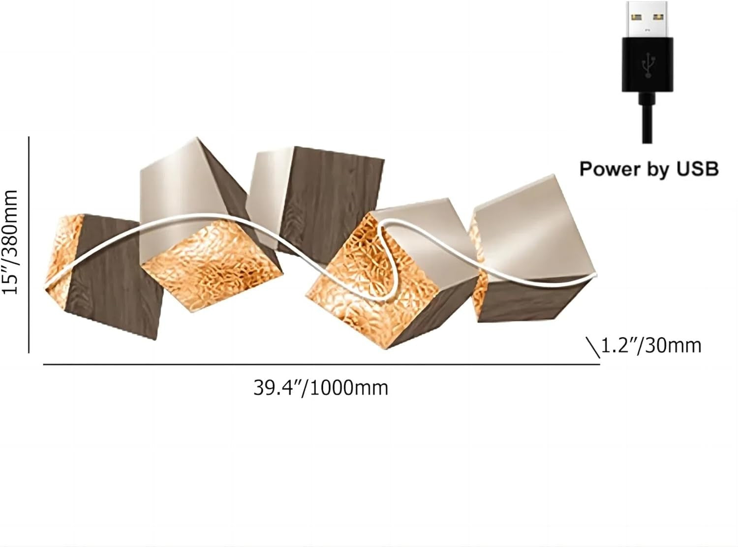 LED Light Wall Art 3D Illuminated MDF Panel Modern Decor