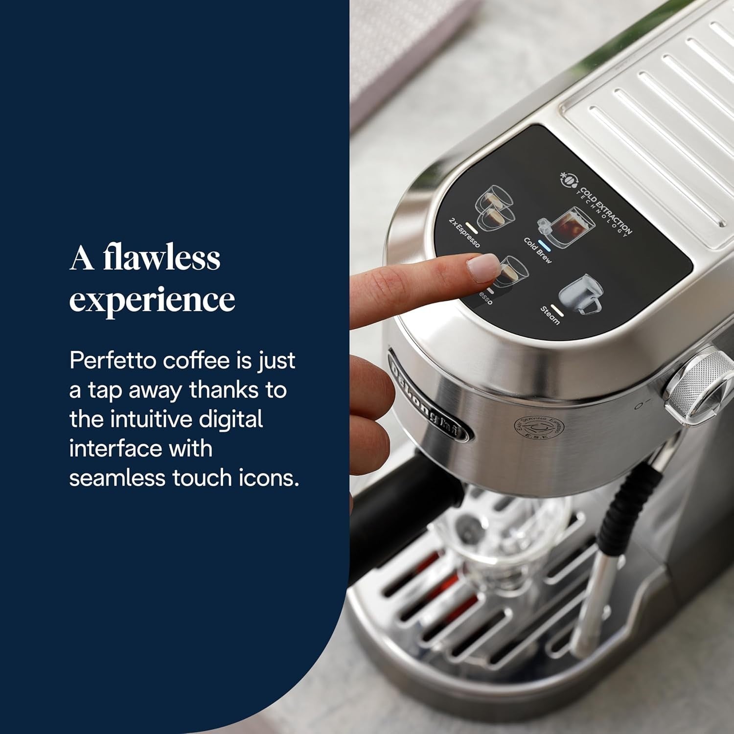 Dual Espresso & Cold Brew Coffee Maker | 15 Bar Pressure | MyLatteArt Steam Wand