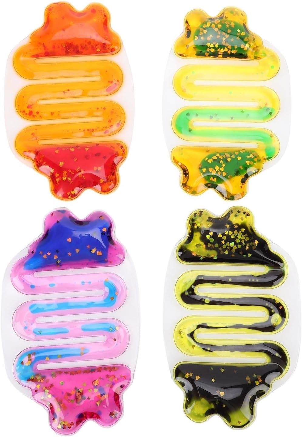 Glitter Liquid Motion Squeeze Fidget Toy Sensory Stress Relief