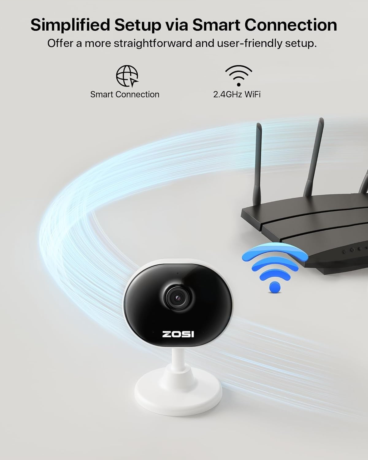 1080P WiFi Indoor Security Camera 2 Pack Baby Monitor Pet Camera Alexa