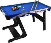 Mini Pool Table Kids Game Set Portable Wooden Billiards w Cues Balls