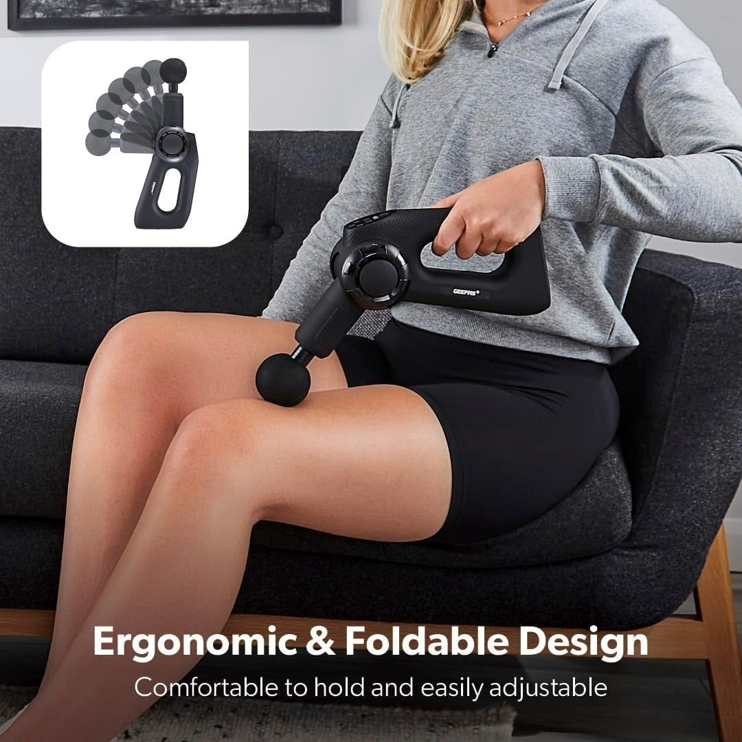 Deep Tissue Massage Gun Adjustable Angles Muscle Massager Pain Relief Recovery