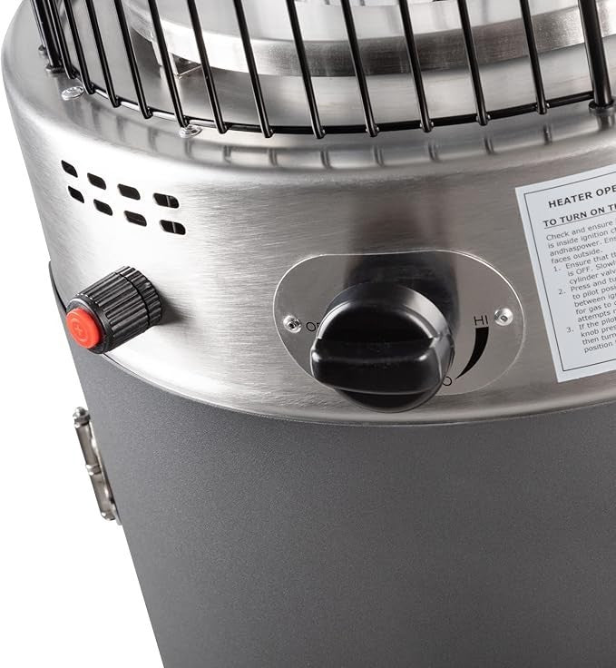 Outdoor Spiral Flame Patio Heater 13.5kW Gas Powered Garden Party Warmer
