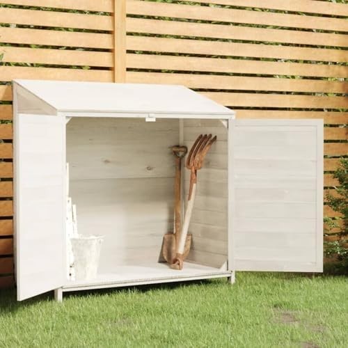 Outdoor Wooden Garden Shed 102x52x112cm Storage Box Weather-Resistant
