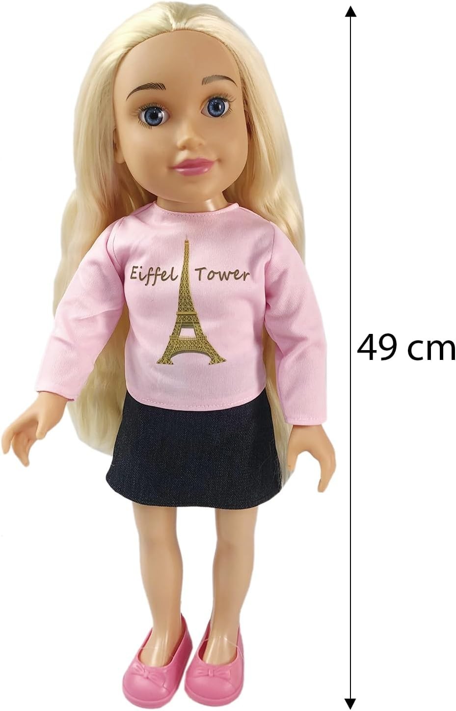45cm Fashion Doll Blonde Styling Hair Removable Outfit Shoes