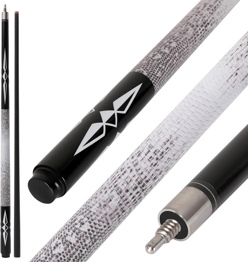 Professional Pool Cue 58in Fiberglass Graphite 19–20oz 13mm Tip 2pc