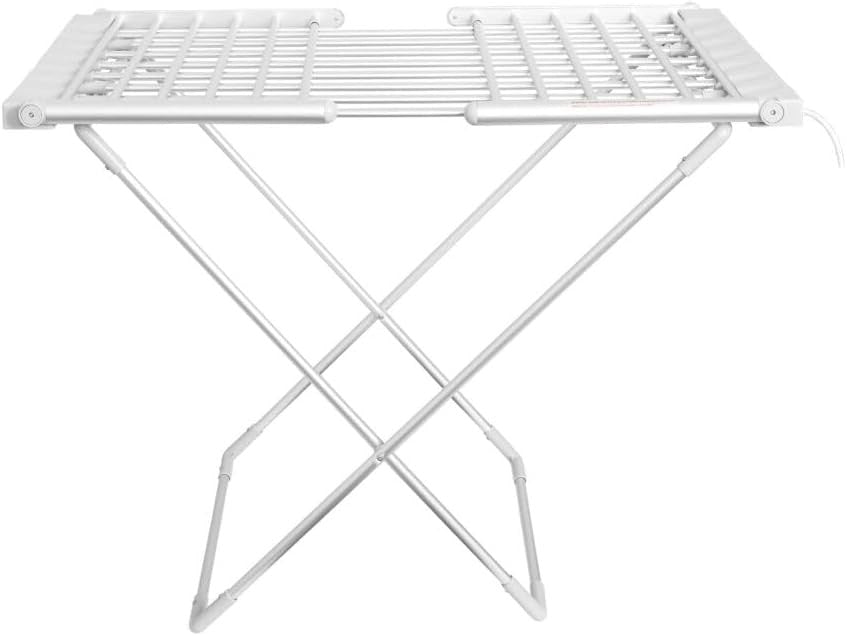 Heated Clothes Airer Dryer 20 Bar Foldable Electric Laundry Rack 15kg