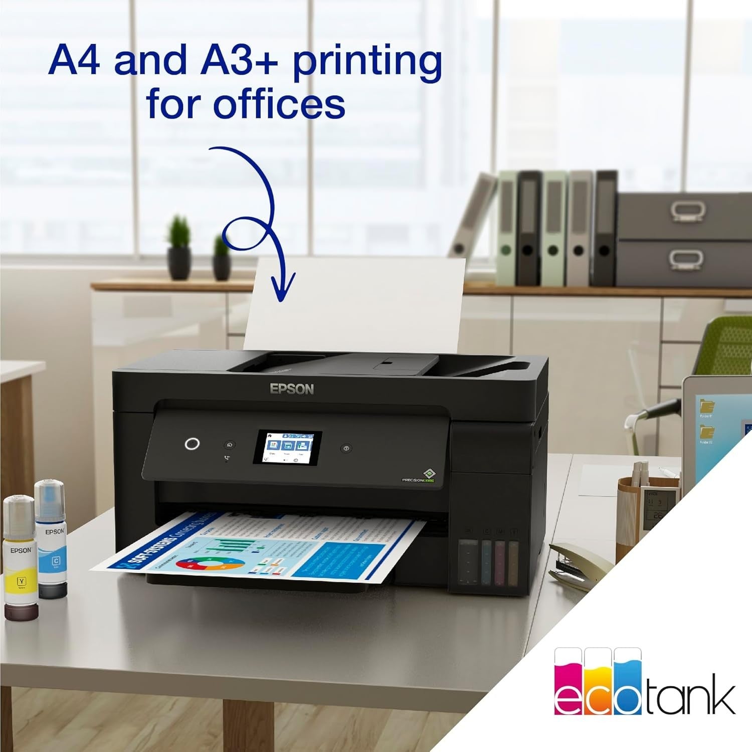 A4 Wi-Fi Duplex All-in-One Ink Tank Printer Black – High-Speed Printing