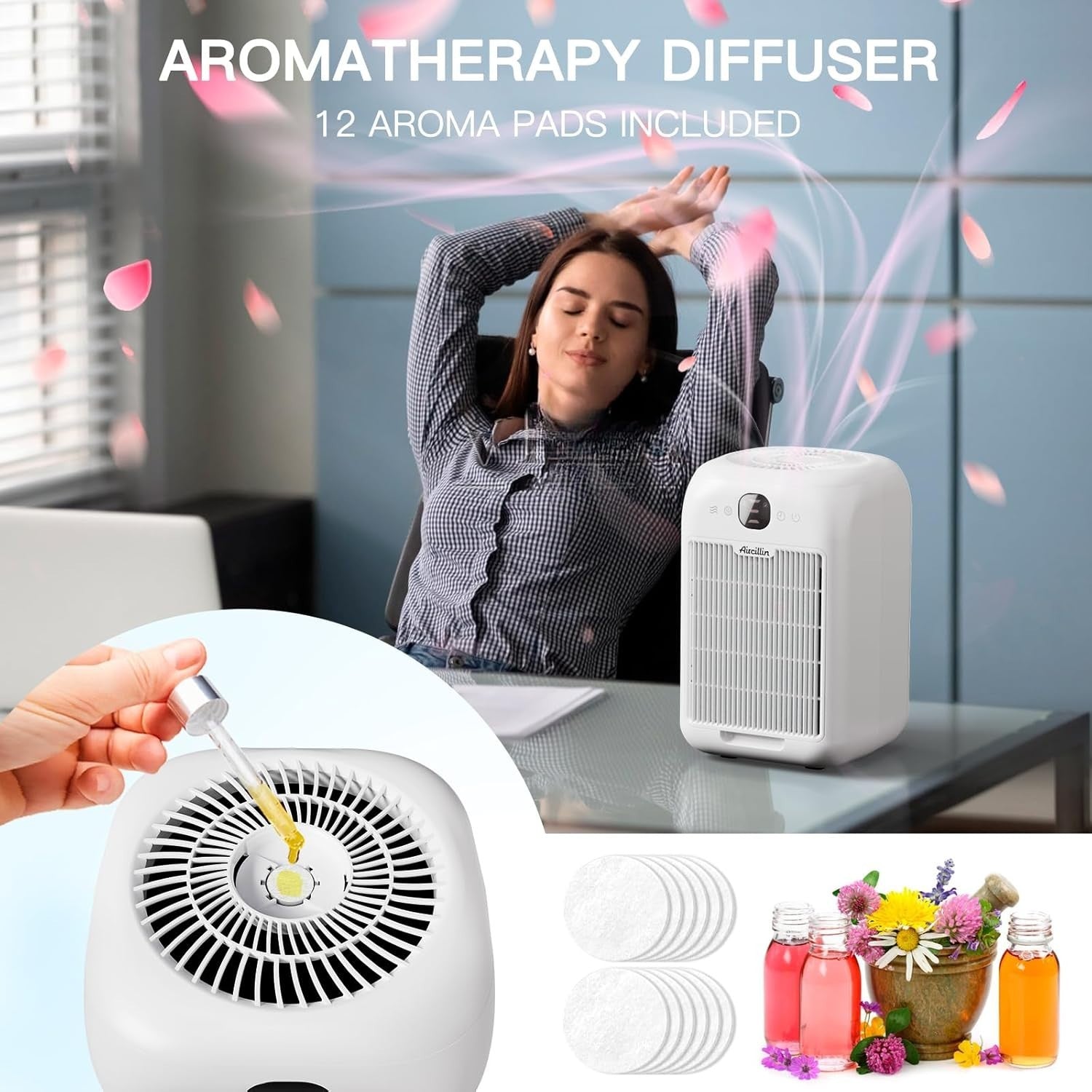 2 Pack HEPA Air Purifier Large Room 908ft² Quiet Sleep Pet Smoke