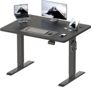 Electric Standing Desk 100x60cm Adjustable Sit Stand Table w/ USB & Memory Panel