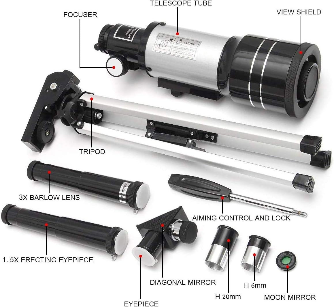 Space Telescope 150X Kids 70mm | Portable Tripod | Educational Sky Monocular