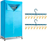 Electric Clothes Dryer Heated Airer 2 Tier Foldable Large Capacity Drying Rack