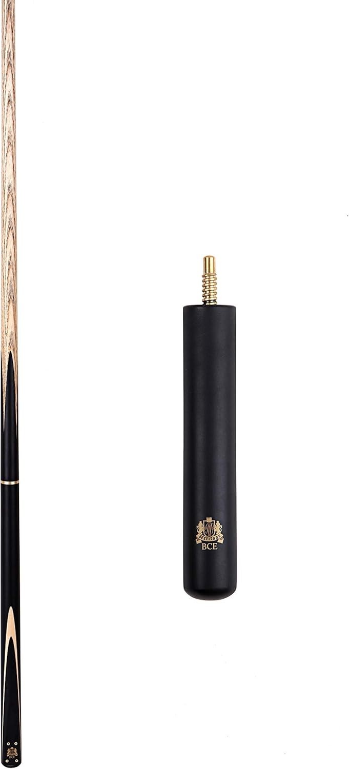 145cm 3/4 Cut Ash Snooker Cue 9.5mm Tip Extension Hard Case Set