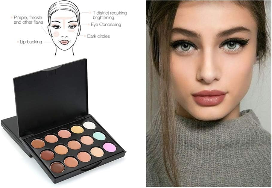 Pro Makeup Kit 7‑Piece Full Face Set – Eyeshadow, Concealer & Brushes
