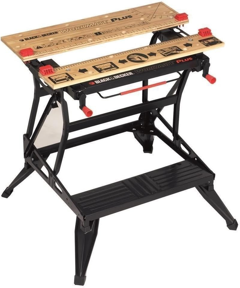 Dual-Height Workbench with Clamp System + Detail Sander Kit 6 Sheets
