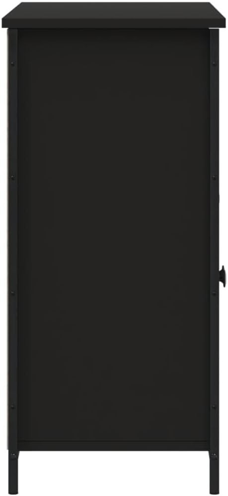Black Sideboard Storage Cabinet Modern Display Unit for Living Room Hallway