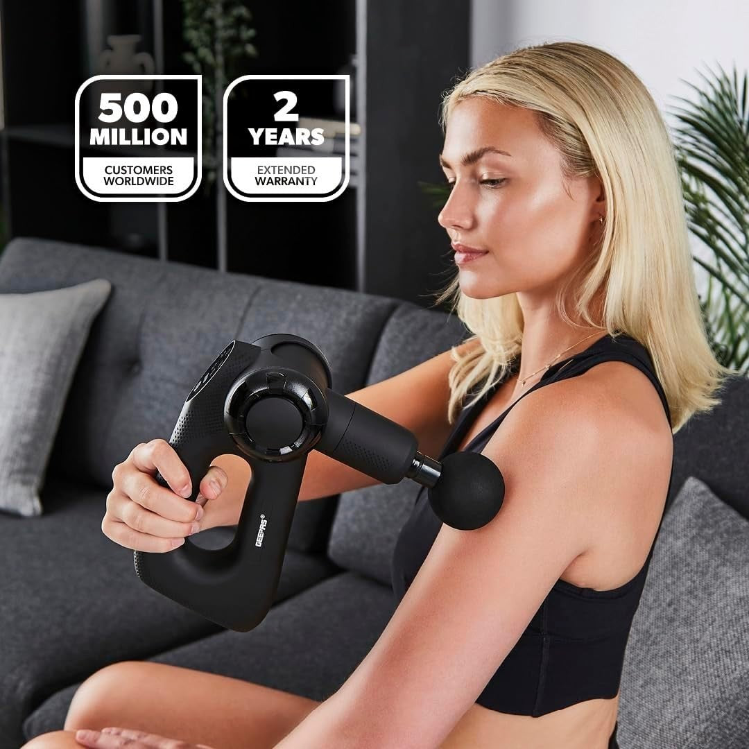 Deep Tissue Massage Gun Adjustable Angles Muscle Massager Pain Relief Recovery