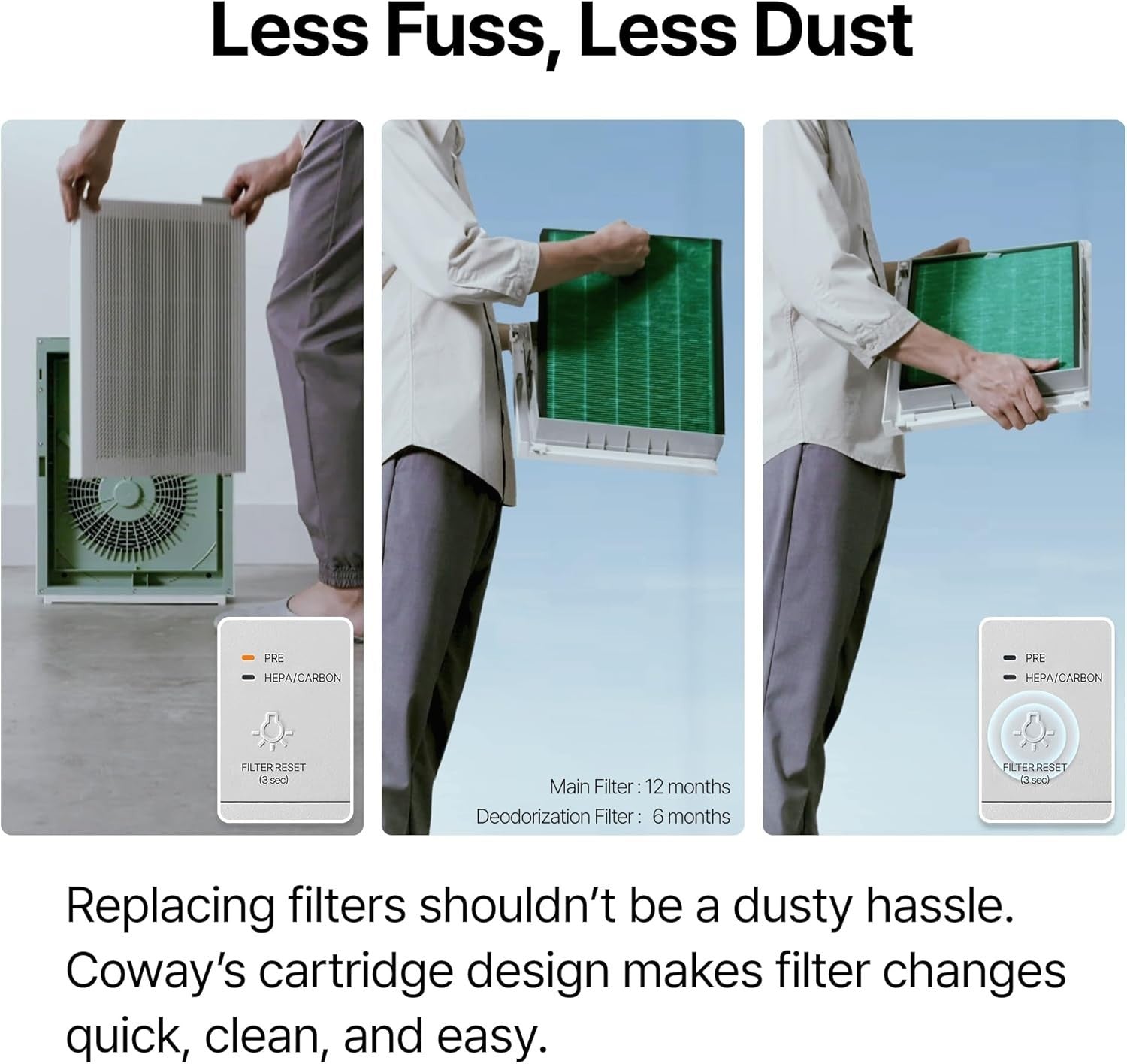 Ultra Quiet HEPA Air Purifier 99.999% Nano Filter Allergy Sleep 20dB
