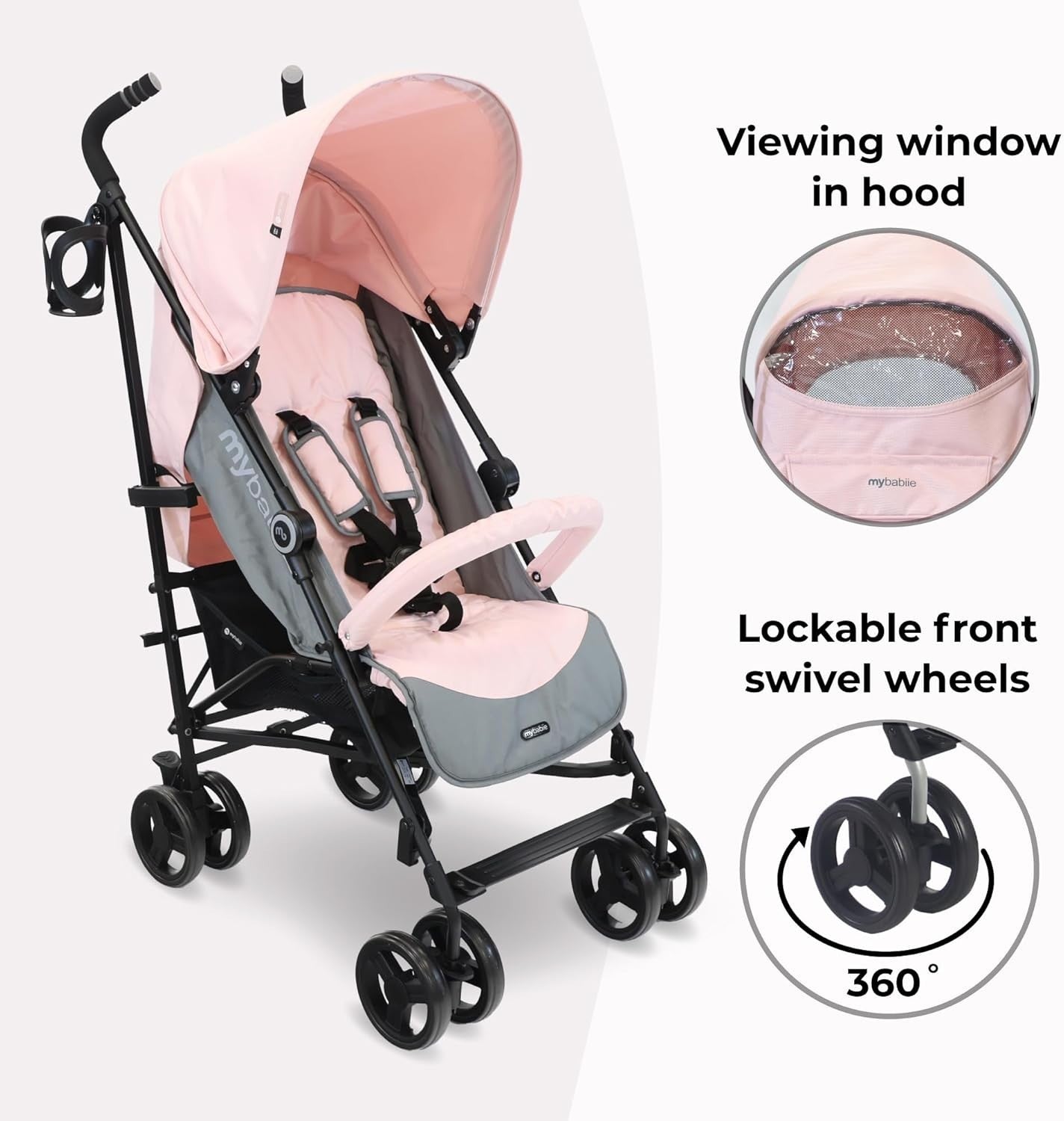 Lightweight Umbrella Baby Pushchair Travel Buggy Recline Compact Fold 22kg
