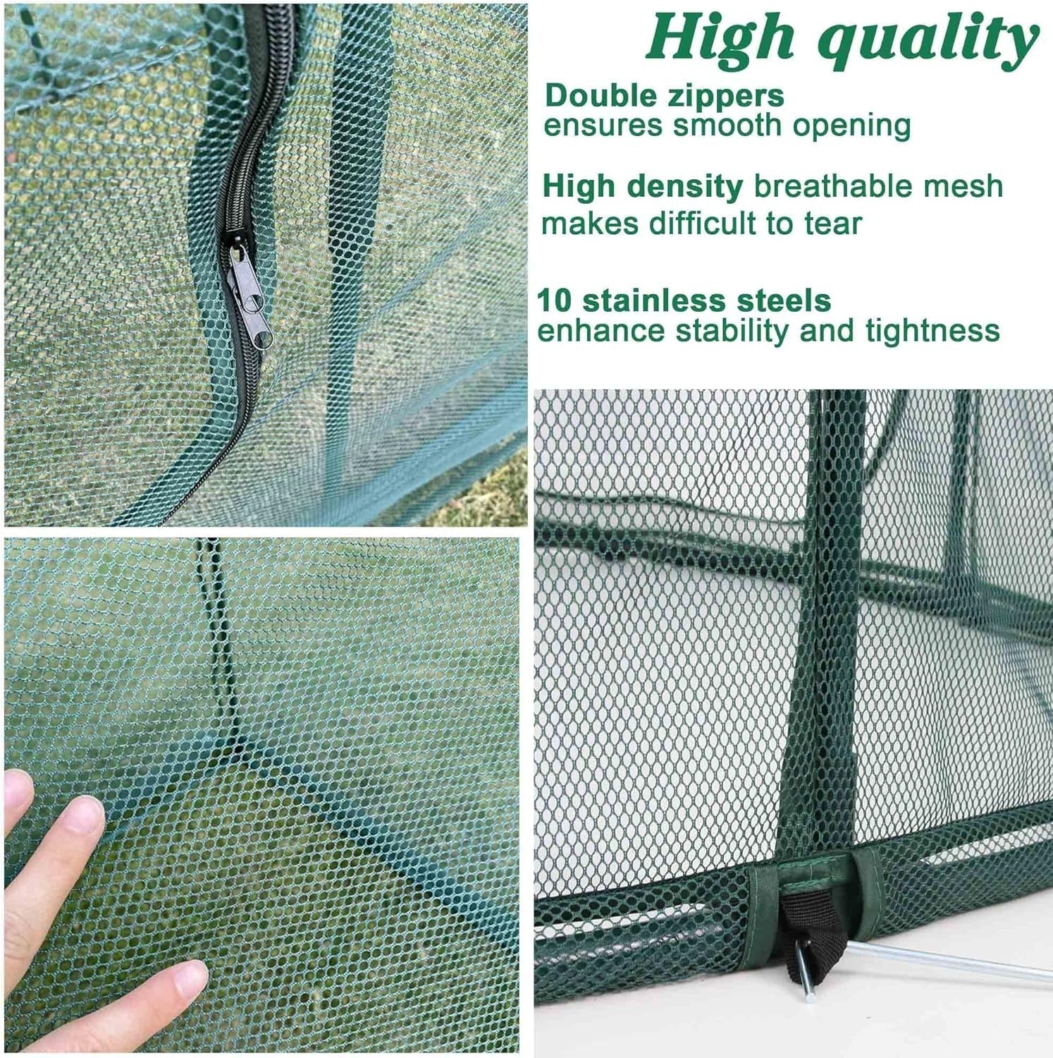 Portable Chicken Run Walk In Poultry Pen 180x90cm