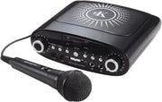 Black Bluetooth Karaoke Machine with Mic AUX MP3 Headphone Jack