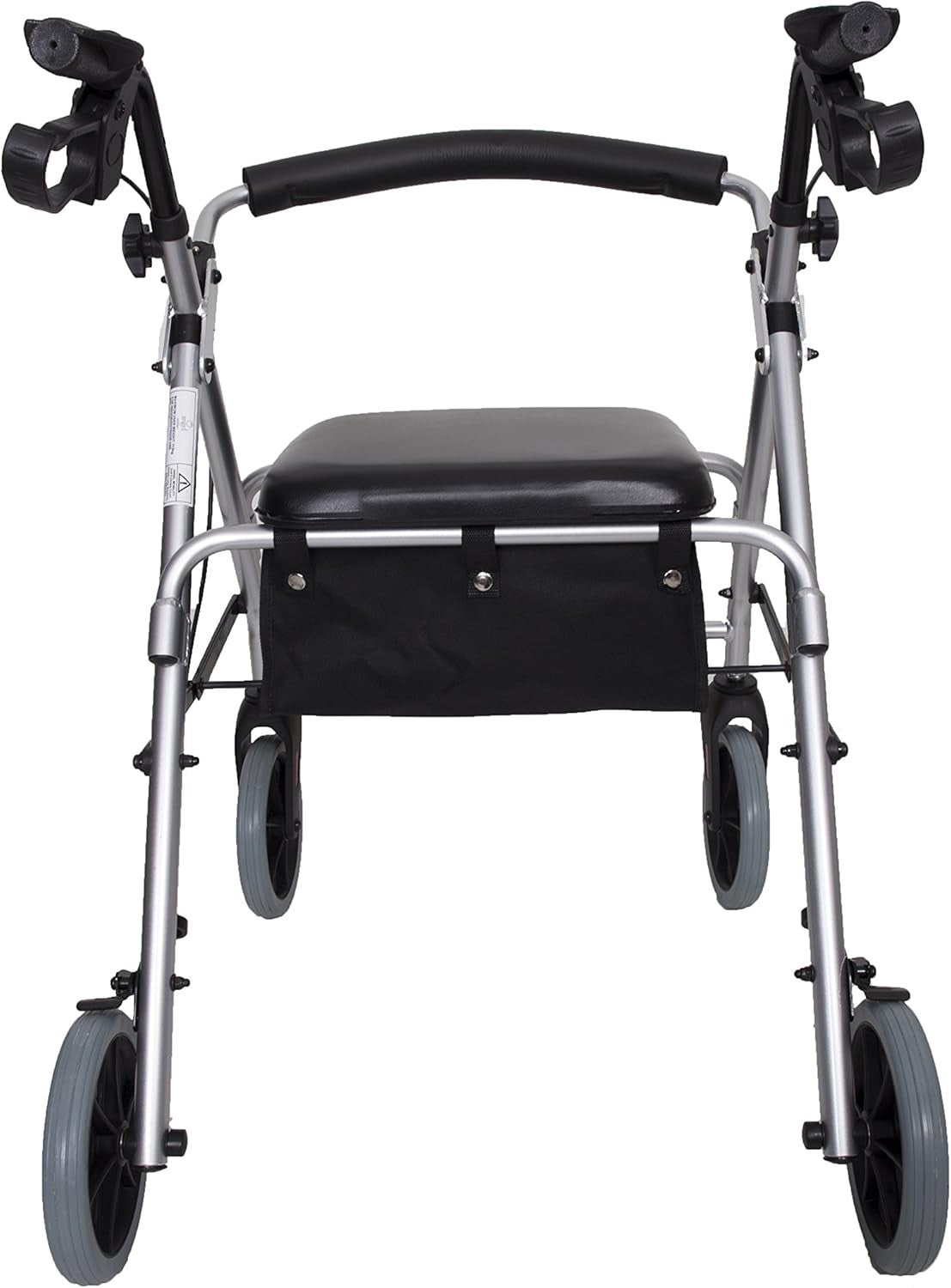 Lightweight 4 Wheel Rollator Walker with Seat Folding Aluminium Brakes