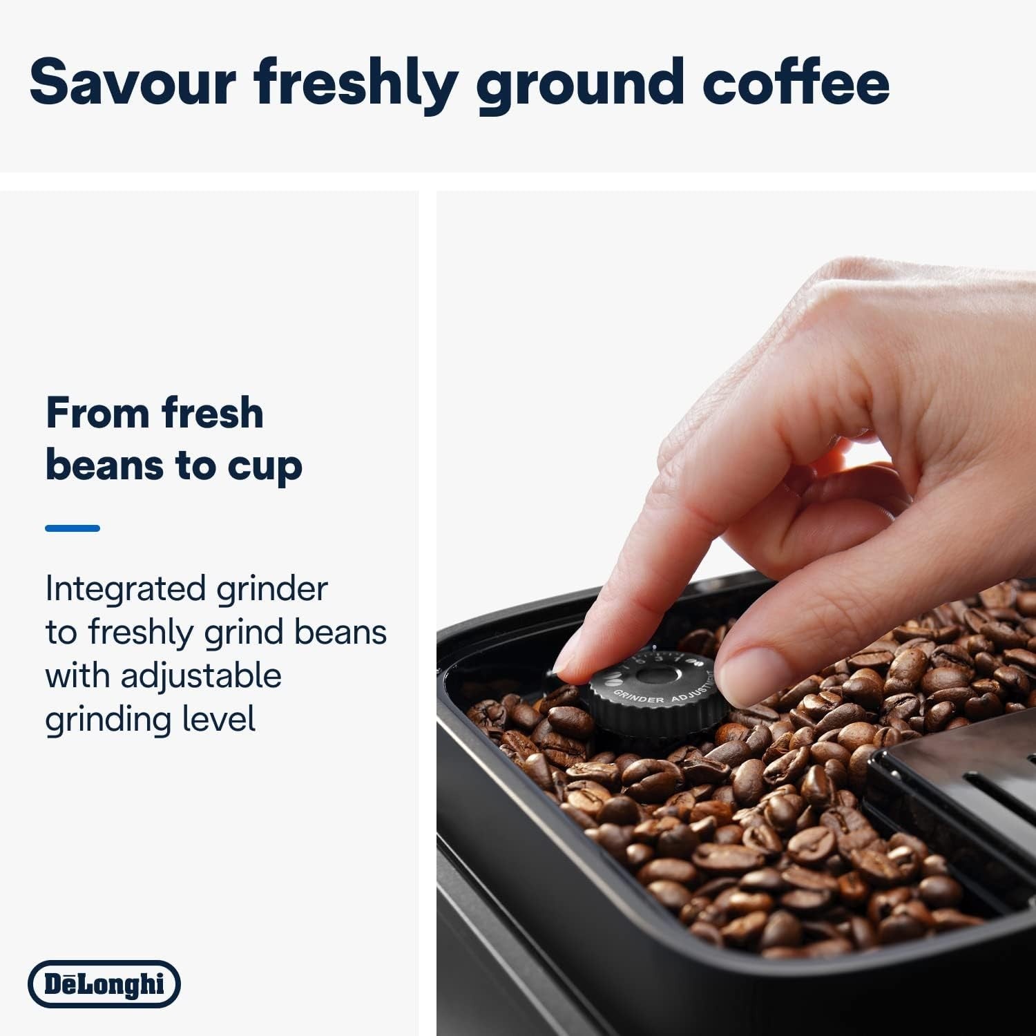 Smart Bean to Cup Coffee Machine | 7 Drink Presets | Auto Milk Frother | 1450W