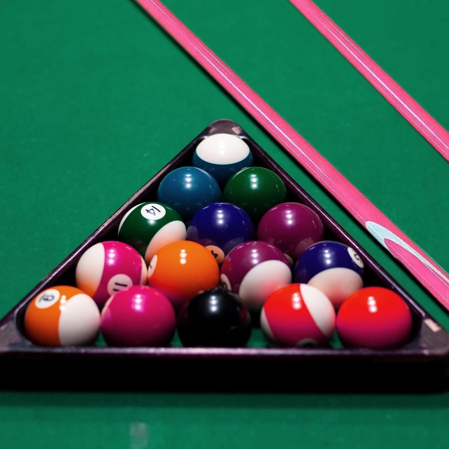 57in Carbon Fiber Pool Cue 9.5mm Tip 1/2 Split Snooker Stick