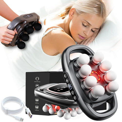16-Head Deep Tissue Massage Gun 30 Levels Quiet Muscle Relief for Full Body