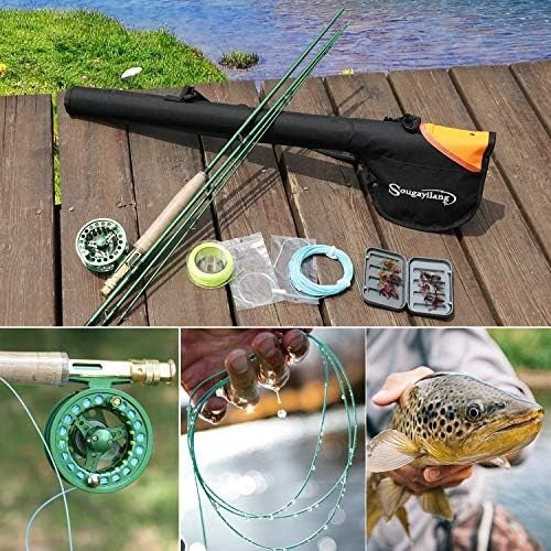 9ft Fly Fishing Rod & Reel Combo – Carbon 4-Section Freshwater Kit